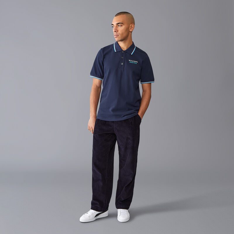 WILLIAMS RACING FW MENS POLO - navy