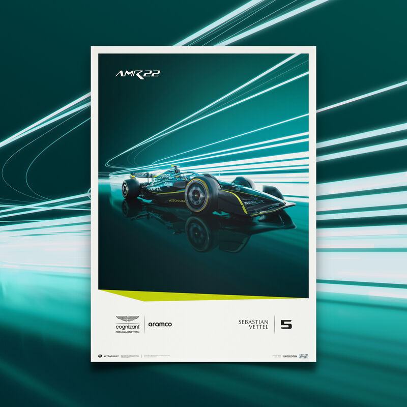 AMCF1 SL VETTEL 2022 POSTER - Multicolor