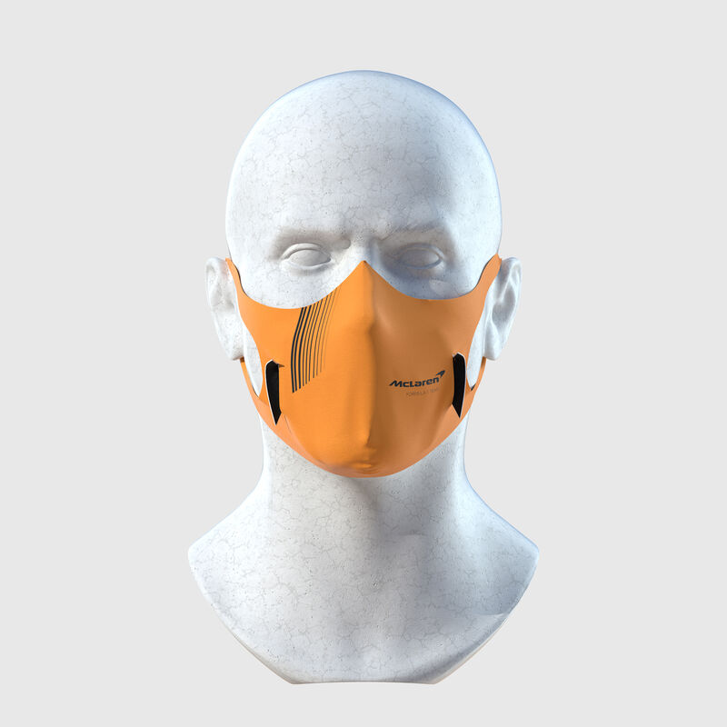 MCLAREN STRIPE U FACE MASK - orange