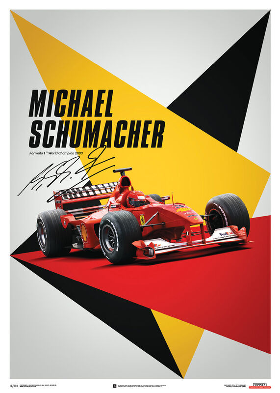 SF SL SCHUMACHER - GERMANY - SUZUKA GP POSTER - Multicolor