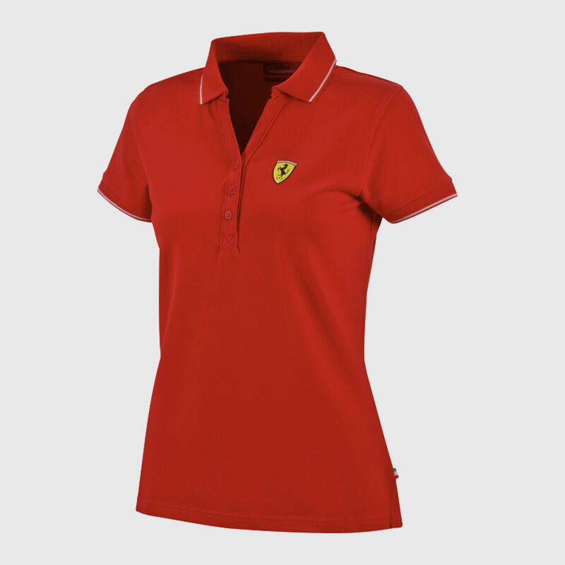 WOMENS CLASSIC POLO - red