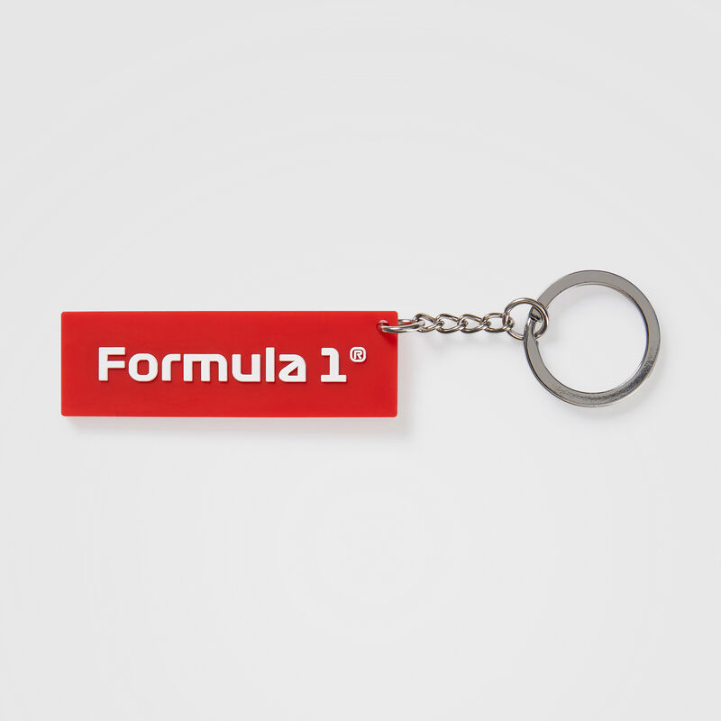 F1 FW F1 LOGO KEYRING - red