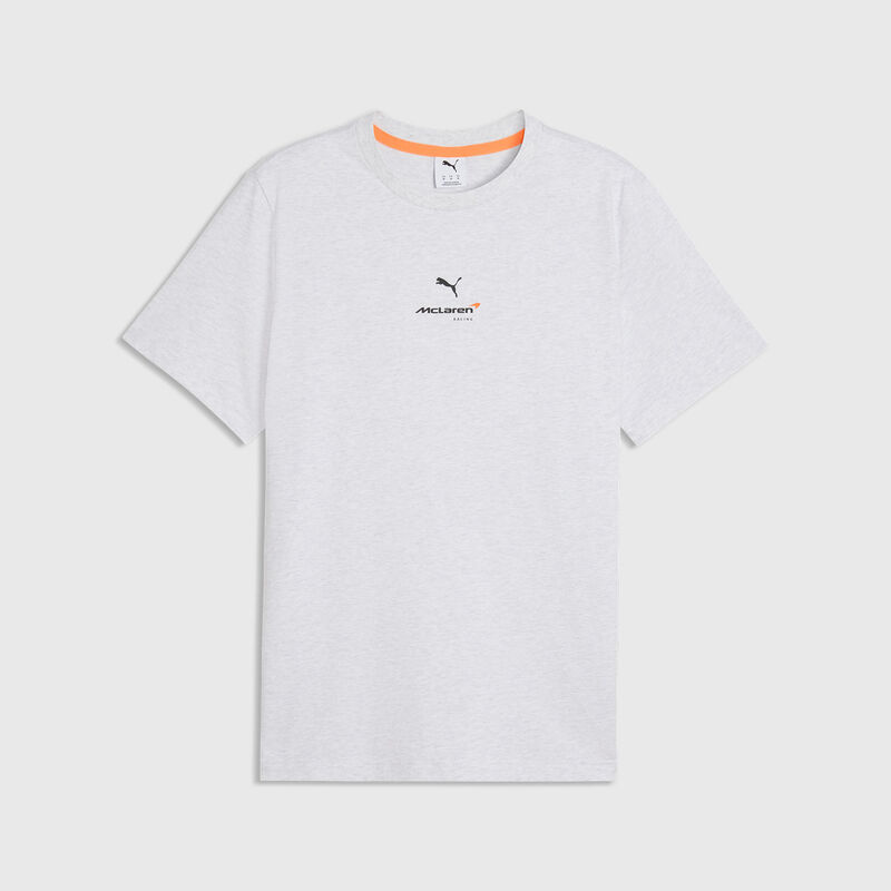PUMA Small Logo T-shirt 2026 - McLaren Racing - White XS for males - 4070032182704 - Fuel For Fans F1 Merchandise store