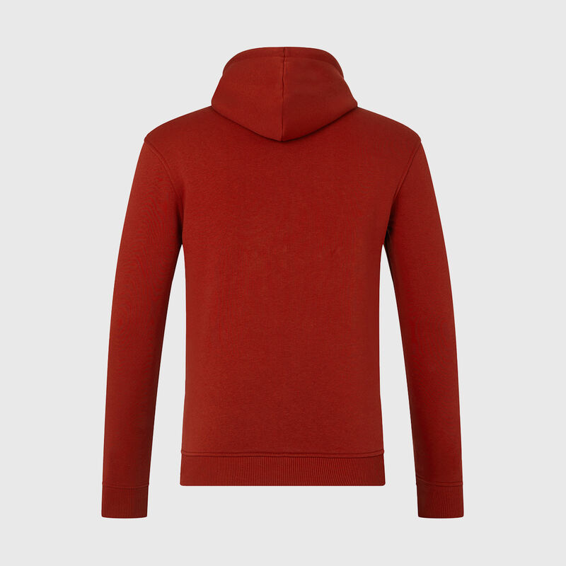 RBR FW UNISEX MONO LOGO HOODIE - red