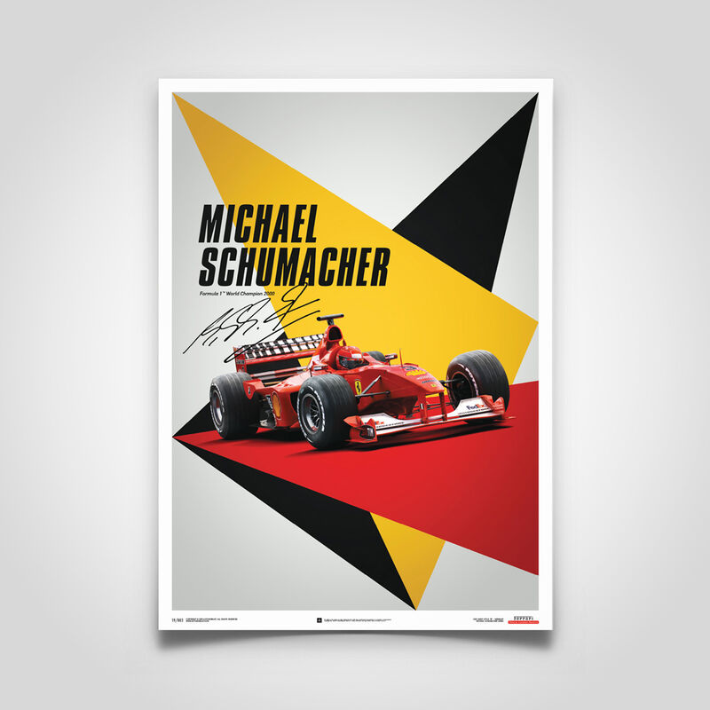 SF SL SCHUMACHER - GERMANY - SUZUKA GP POSTER - Multicolor