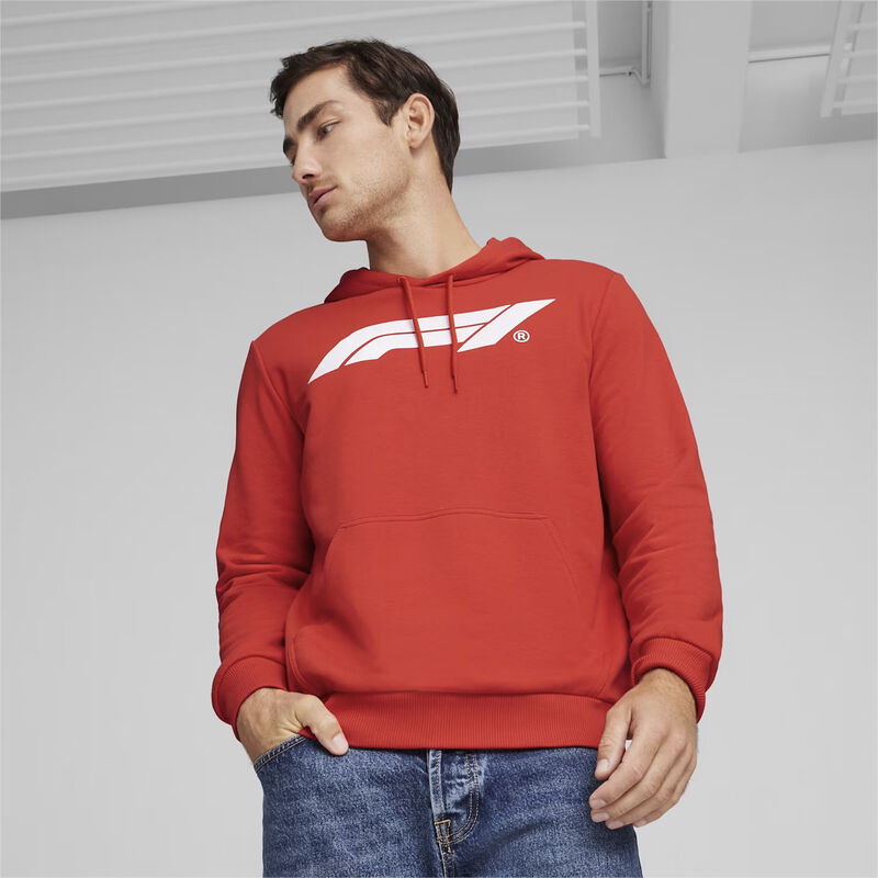 F1 ESS MENS LOGO HOODY - red