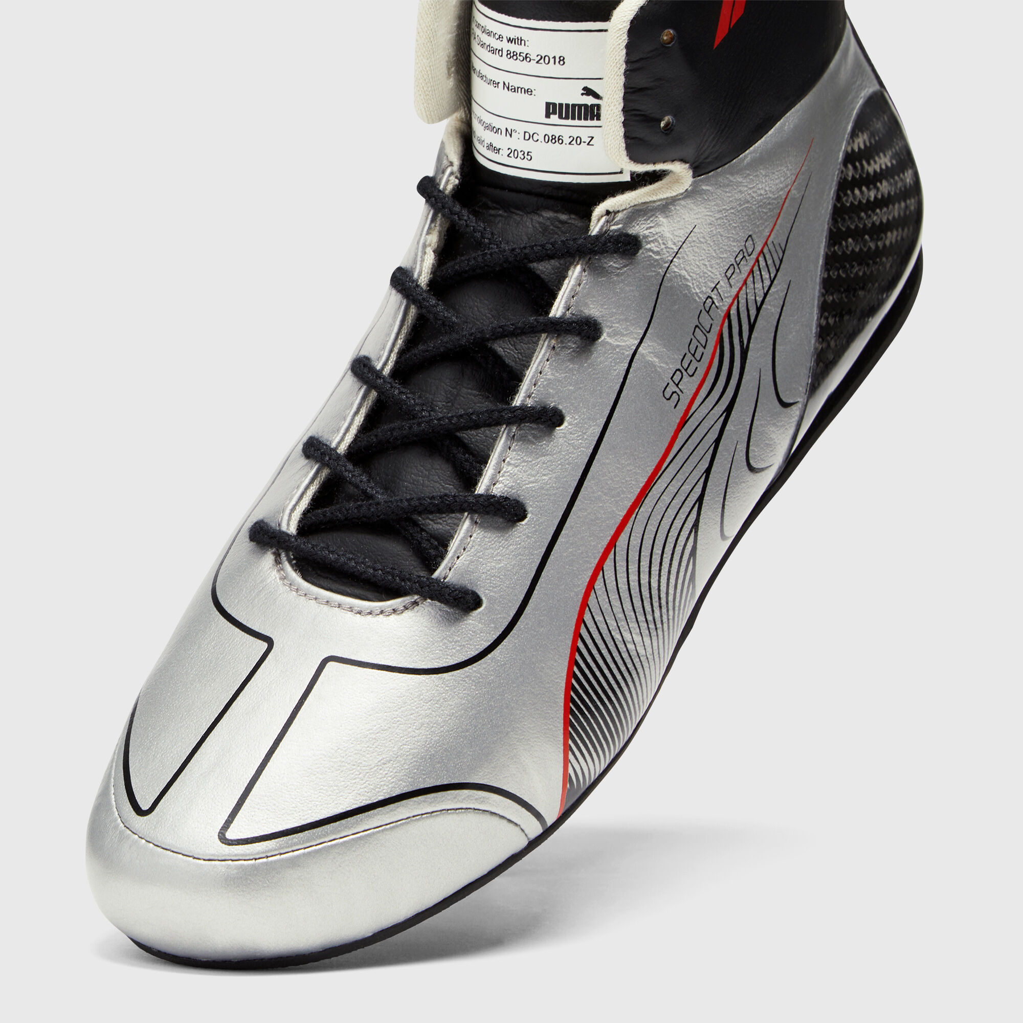 Puma pace cat silver hotsell