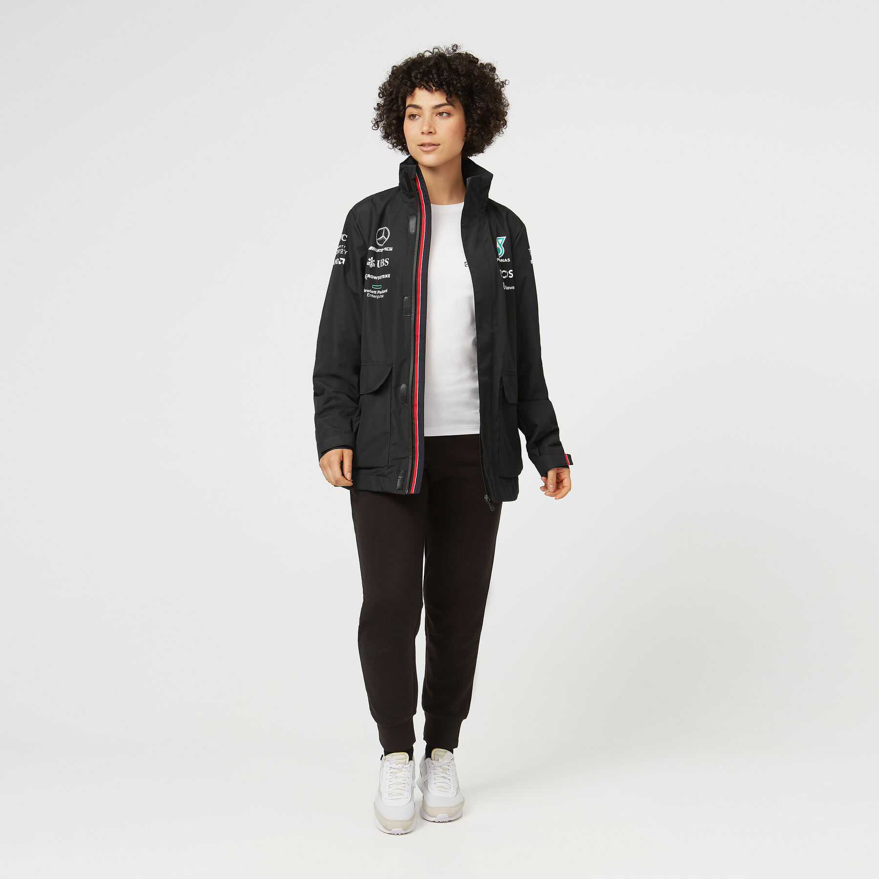 Mercedes amg petronas 2019 team rain jacket online