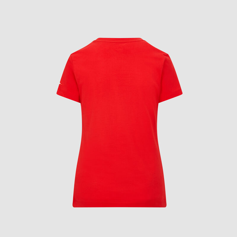 SF PU FW WOMENS SMALL SHIELD TEE - red