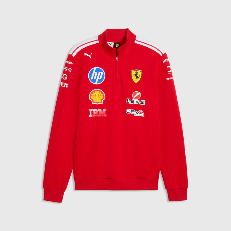 SF RP T7 half zip - red