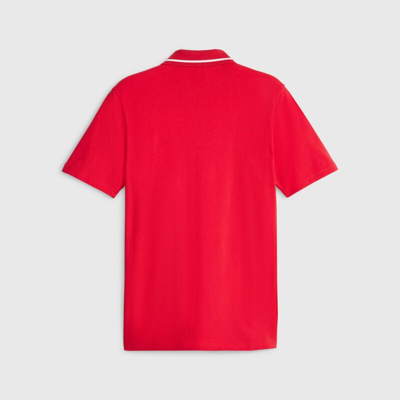 SF LS MENS RACE POLO - red