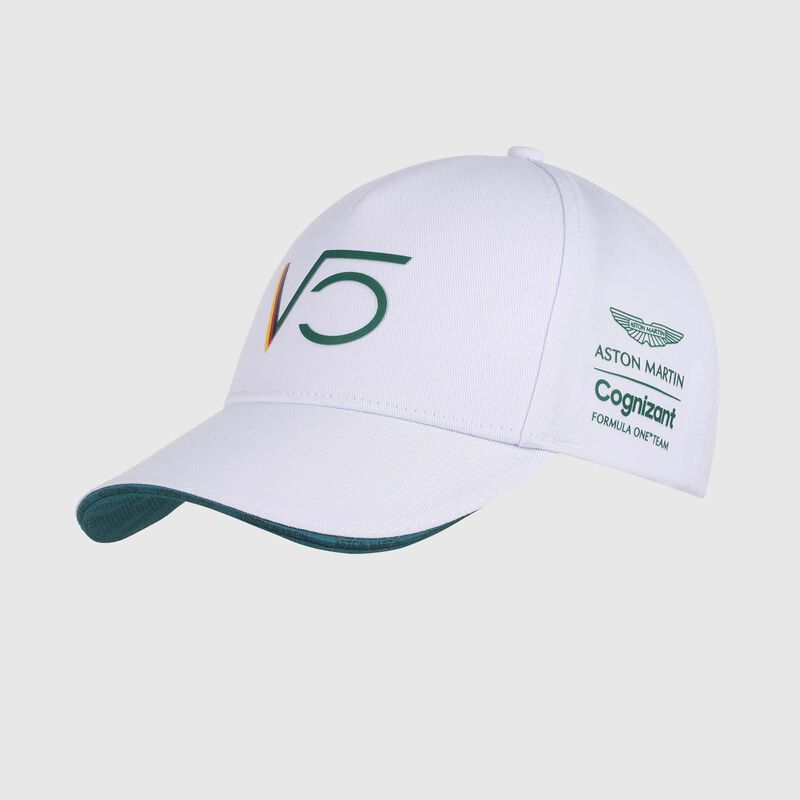 AMFC1 OFFICIAL VETTEL DRIVER CAP - white