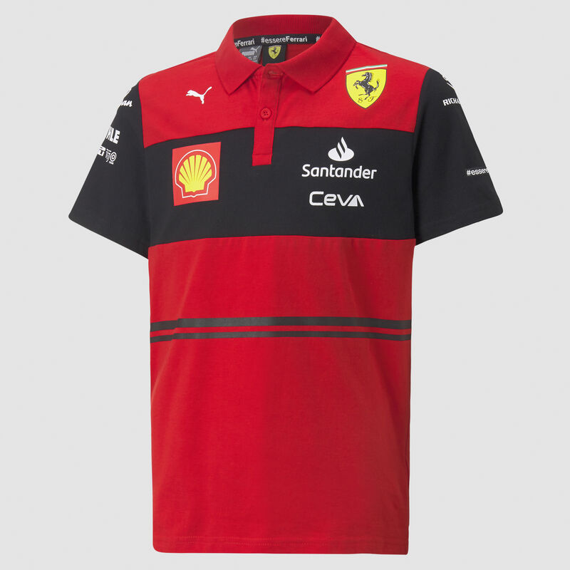 SF RP KIDS TEAM POLO - red