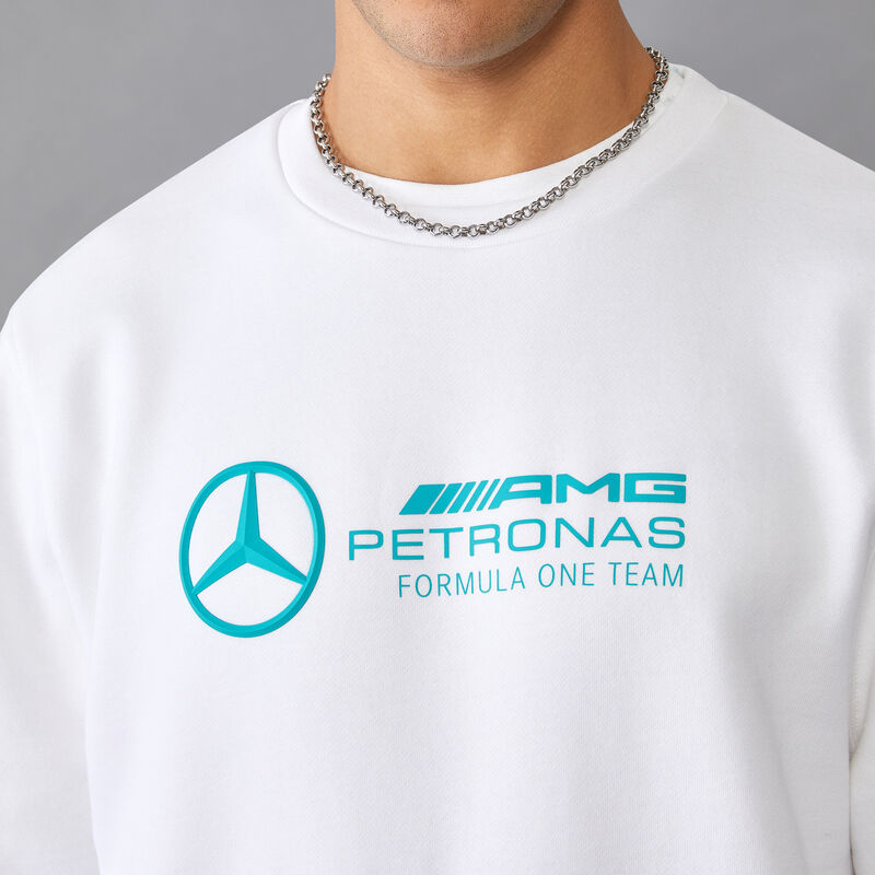 MAPF1 FW MENS CREW NECK SWEAT - white