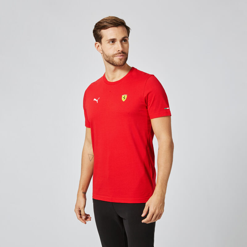 SF PU FW MENS SMALL SHIELD TEE - red