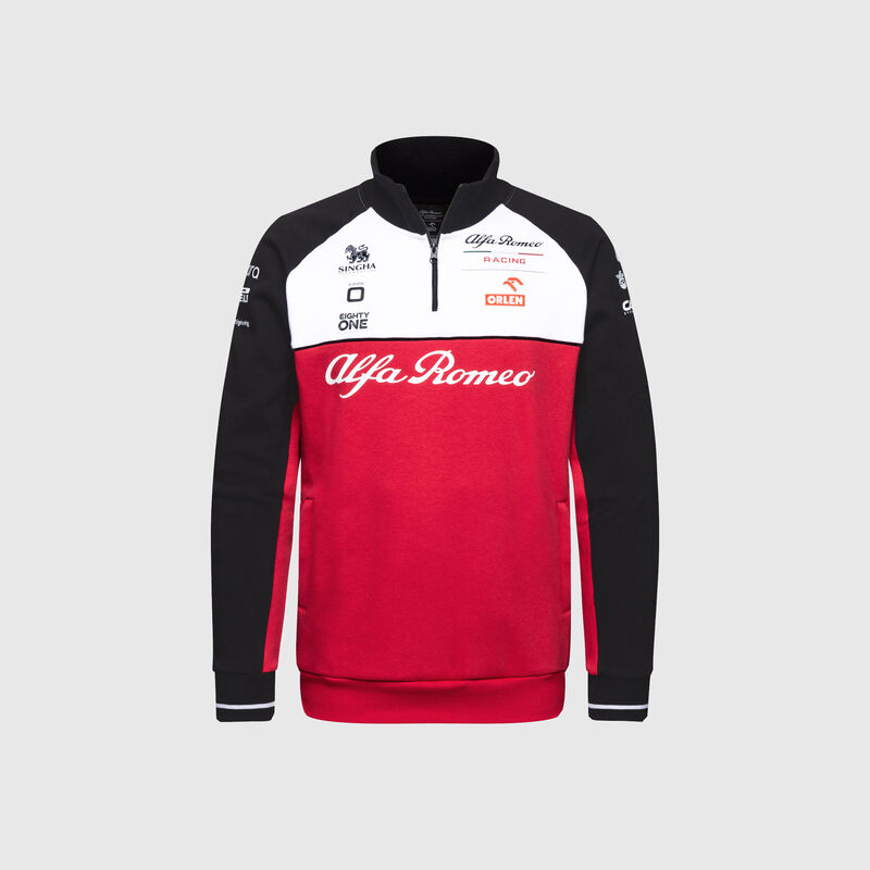 ALFA ROMEO RACING HALFZIP SWEAT - red