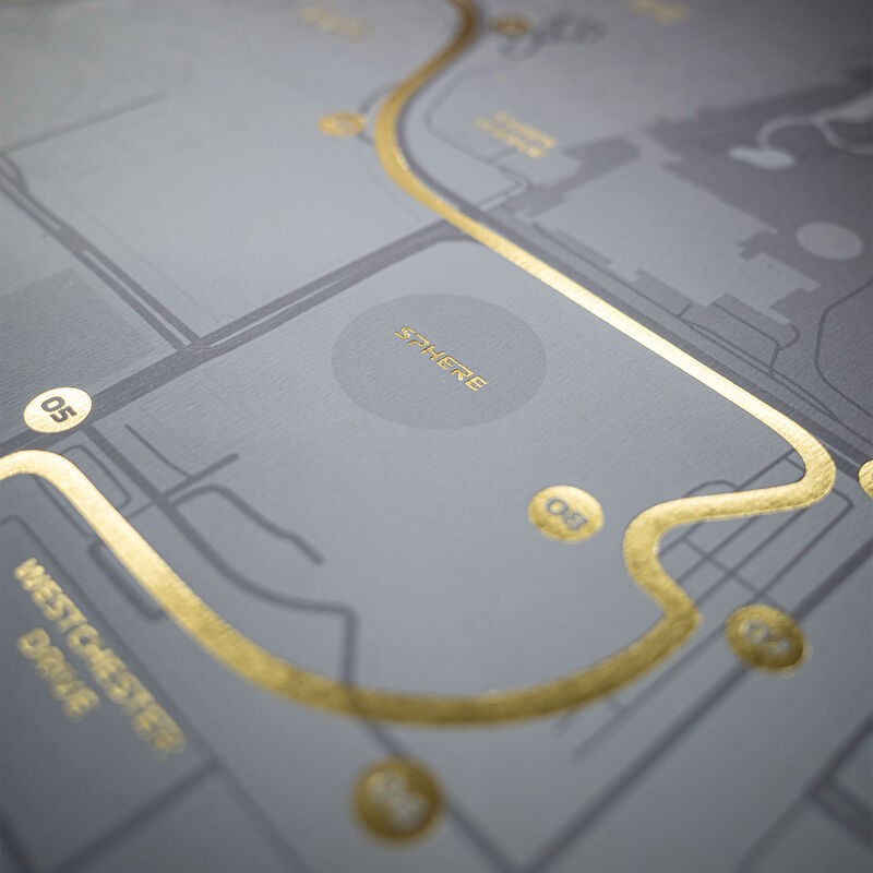 F1 2023 LAS VEGAS GP POSTER - grey