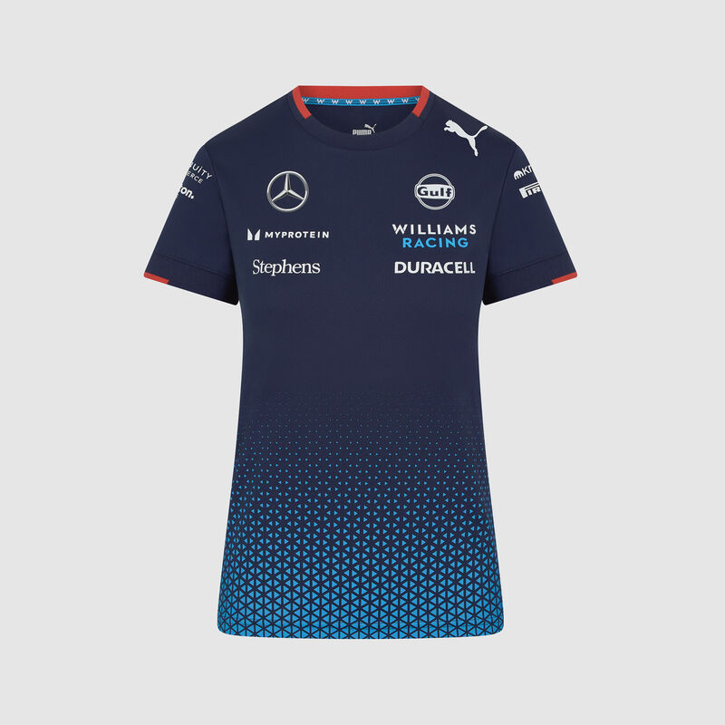 Women's 2024 Team T-shirt 2024 - Williams Racing - Navy XXS for females - 8719203388533 - Fuel For Fans F1 Merchandise store