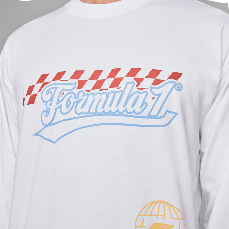 F1 FW LEGACY GRAPHIC LONGSLEEVE TEE - white