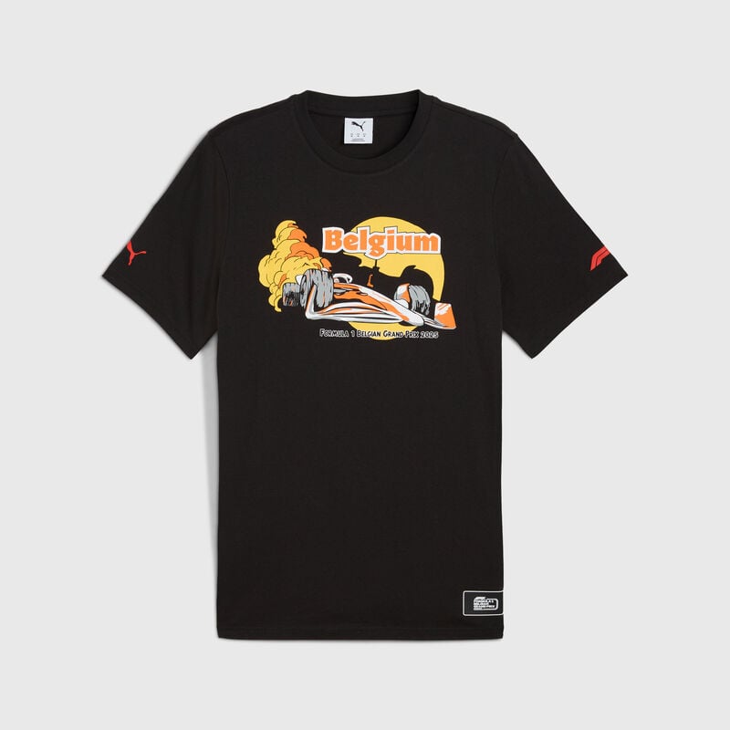 F1 FW SE BELGIUM TEE - black