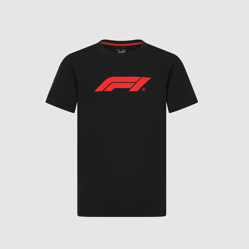 Kids PUMA ESS F1® Logo T-shirt 2025 - F1 Collection - Black 116 - 4067979068383 - Fuel For Fans F1 Merchandise store