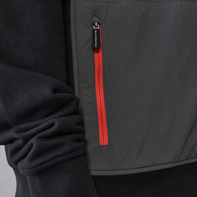 PORSCHE FW UTILITY CREW SWEAT - black