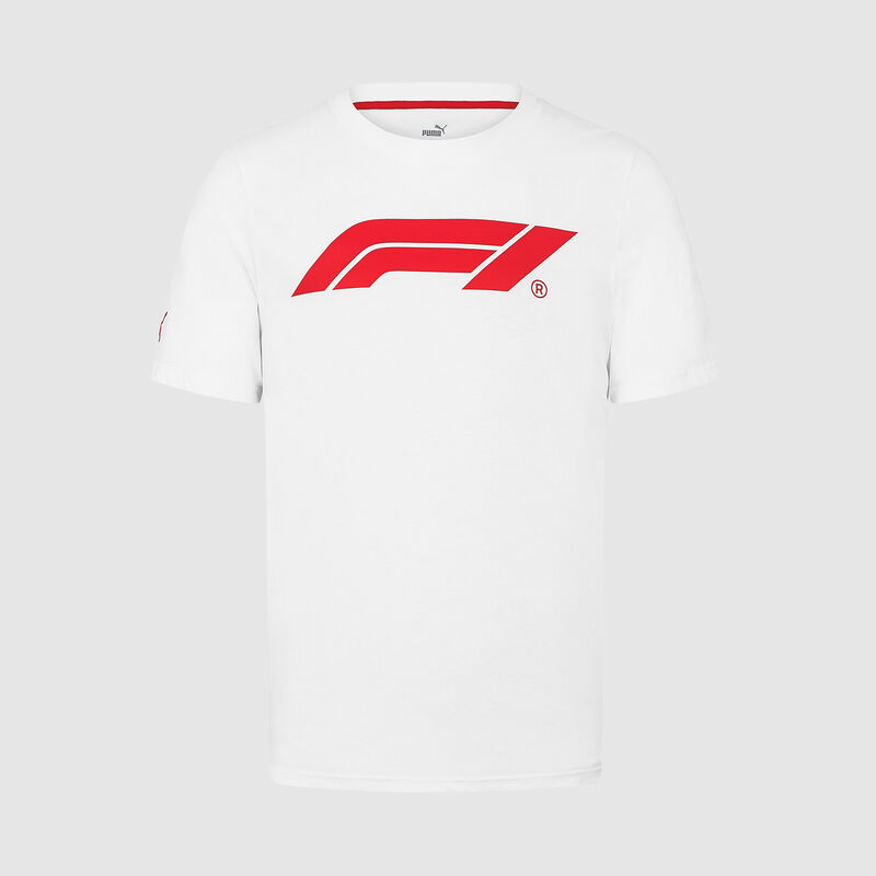 PUMA ESS F1® Logo T-shirt 2025 - F1 Collection - White XL for males - 4067978459311 - Fuel For Fans F1 Merchandise store