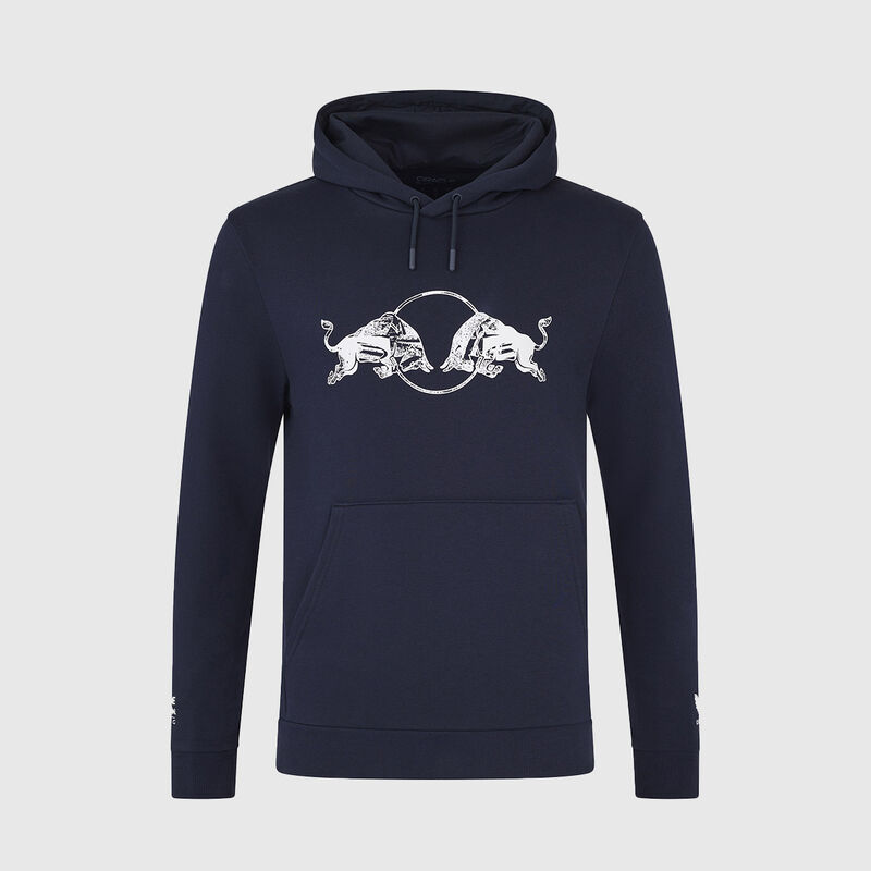 RBR FW UNISEX GRAPHIC BULL HOODIE - navy