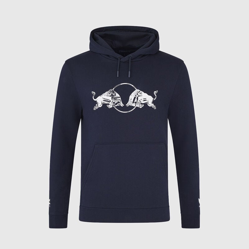 RBR FW UNISEX GRAPHIC BULL HOODIE - navy