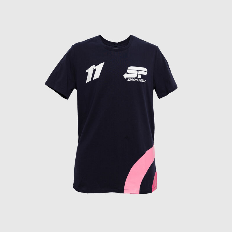 RACING POINT DRIVER T-SHIRT - SERGIO PEREZ - navy