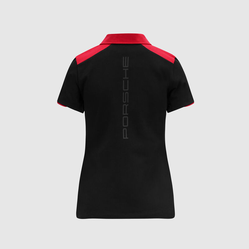 PORSCHE FW WOMENS  POLO - black