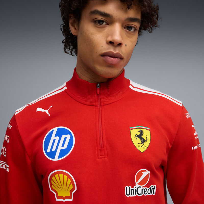 SF RP T7 half zip - red