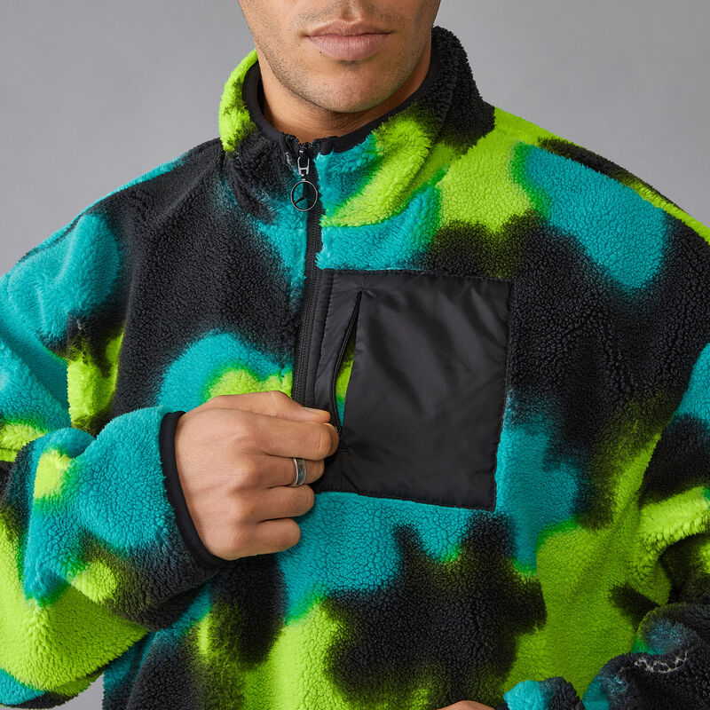 MAPF1 FW SPRAY CAMO SHERPA 1/4 ZIP - multicolor