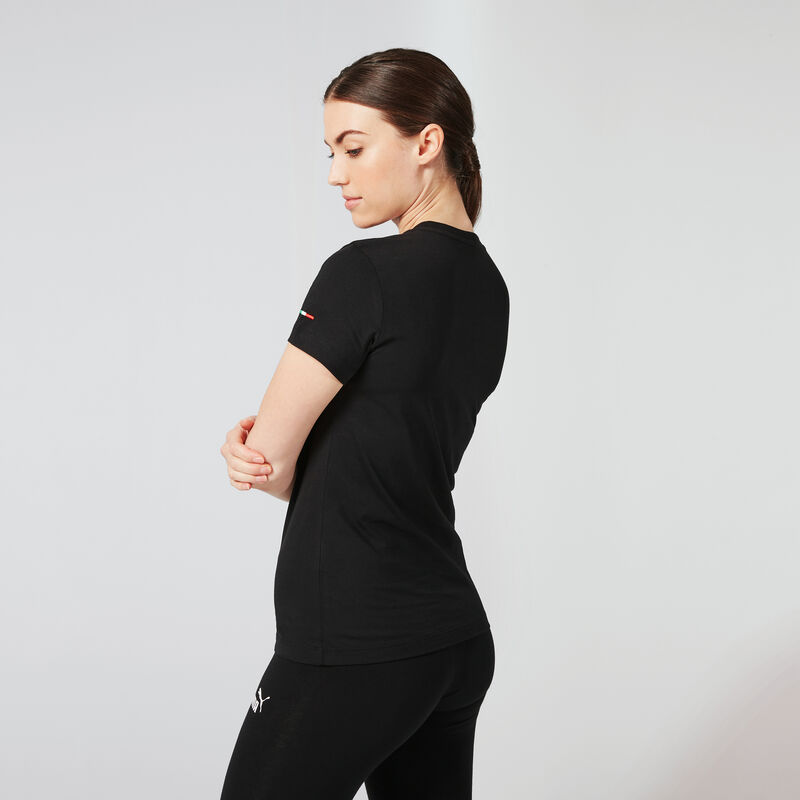 SF PU FW WOMENS SMALL SHIELD TEE - black