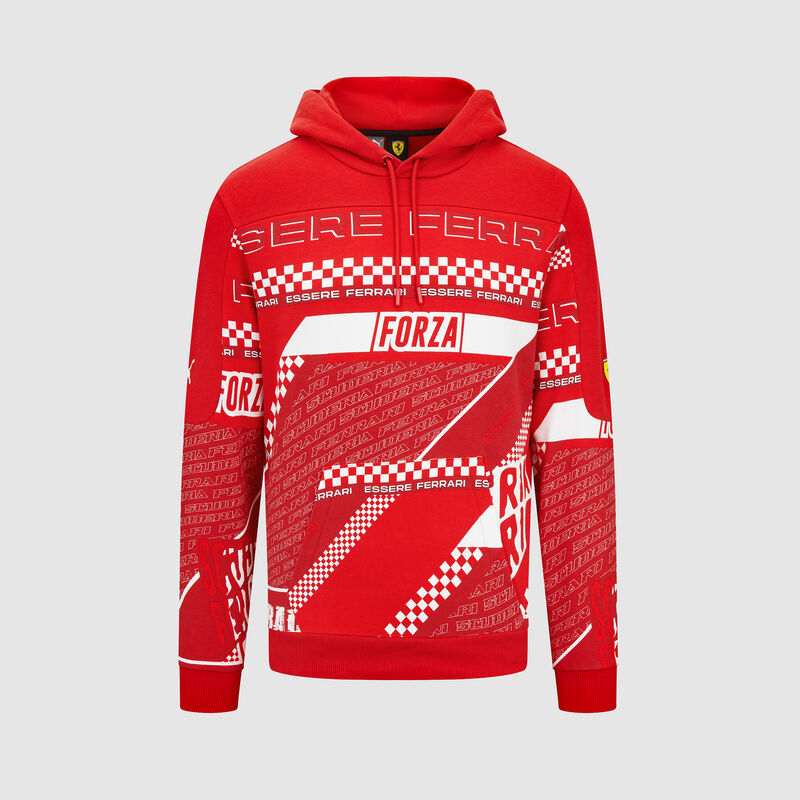 SF FW MENS GRAPHIC HOODY - red