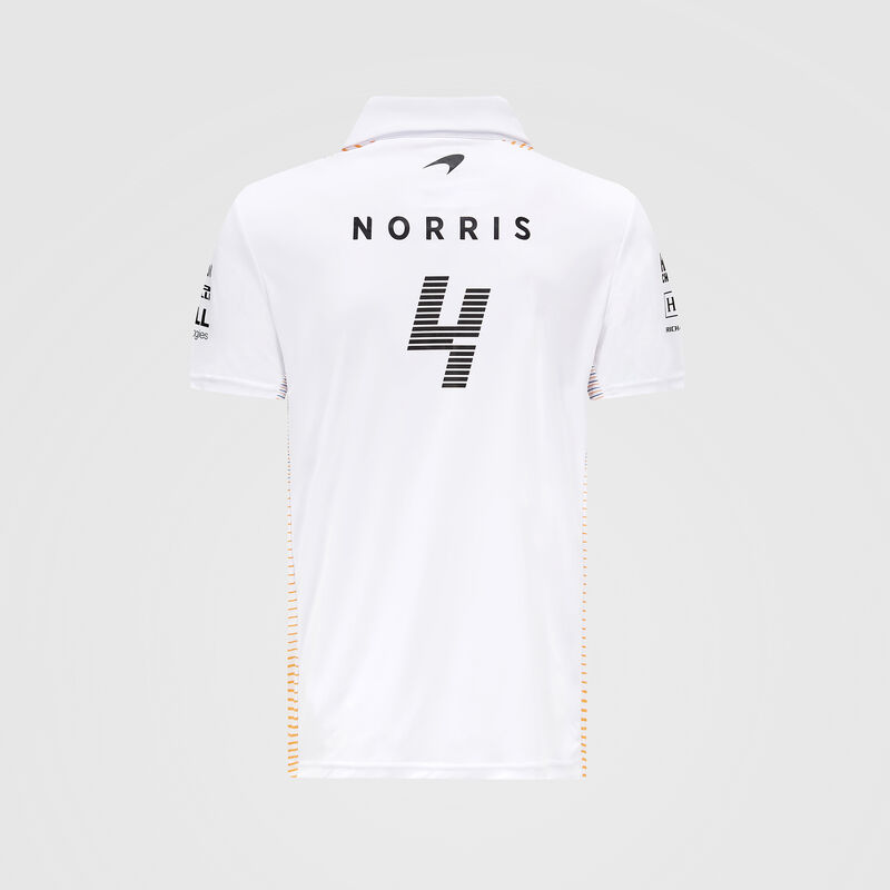 MCLAREN RP MENS NORRIS POLO - white