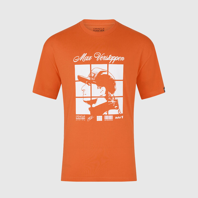 Max Verstappen Puzzle T-shirt 2025 - Red Bull Racing - Orange S - 5063455884347 - Fuel For Fans F1 Merchandise store