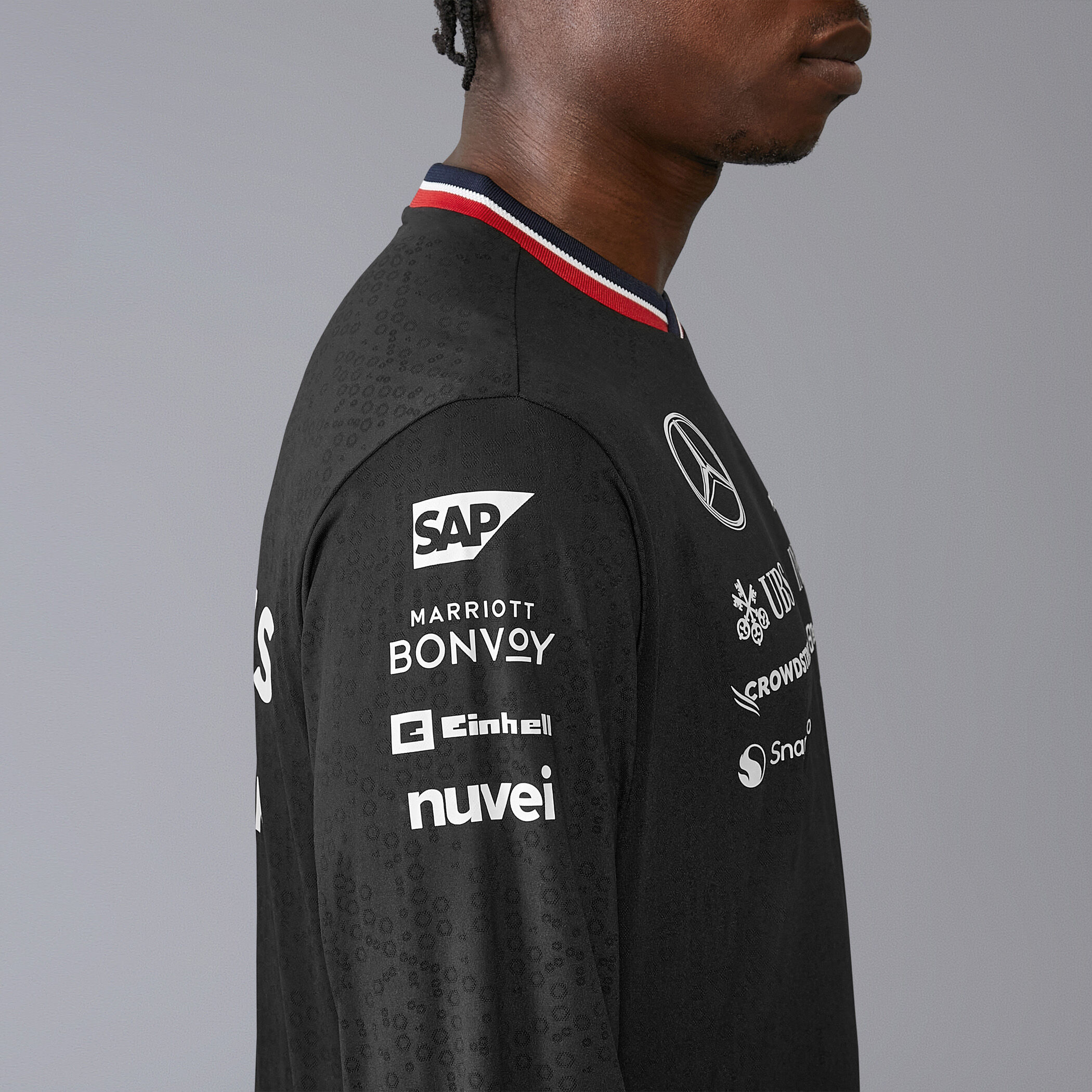 2024 Team Driver T-shirt - Long Sleeve - Mercedes-AMG F1