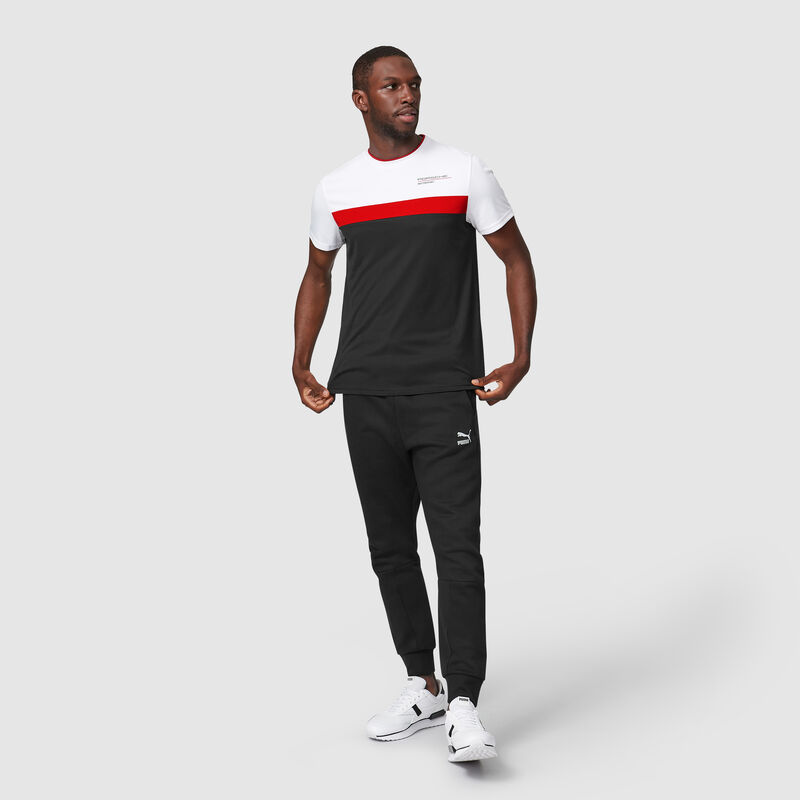 PORSCHE FW COLOUR BLOCK TEE - black