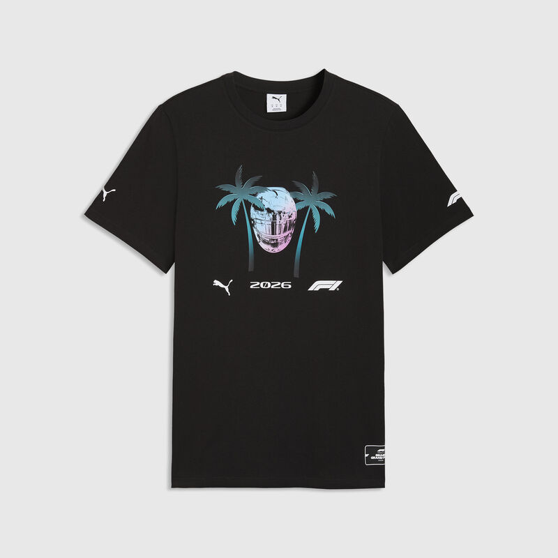 PUMA Miami GP T-shirt 2026 - F1 Collection - Pink icing XS for males - 4069161966088 - Fuel For Fans F1 Merchandise store