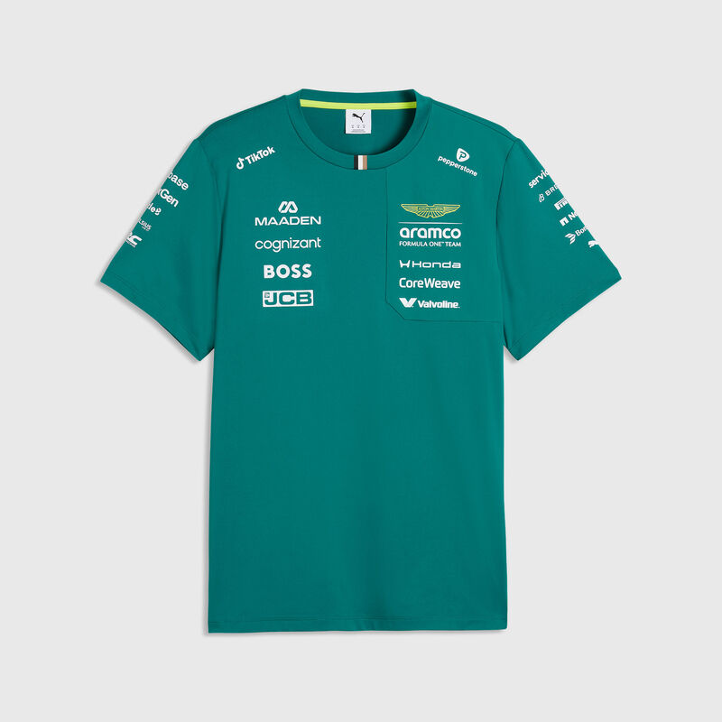 2026 Replica Team T-shirt 2026 - Aston Martin F1 Team - Green XS for males - Fuel For Fans F1 Merchandise store