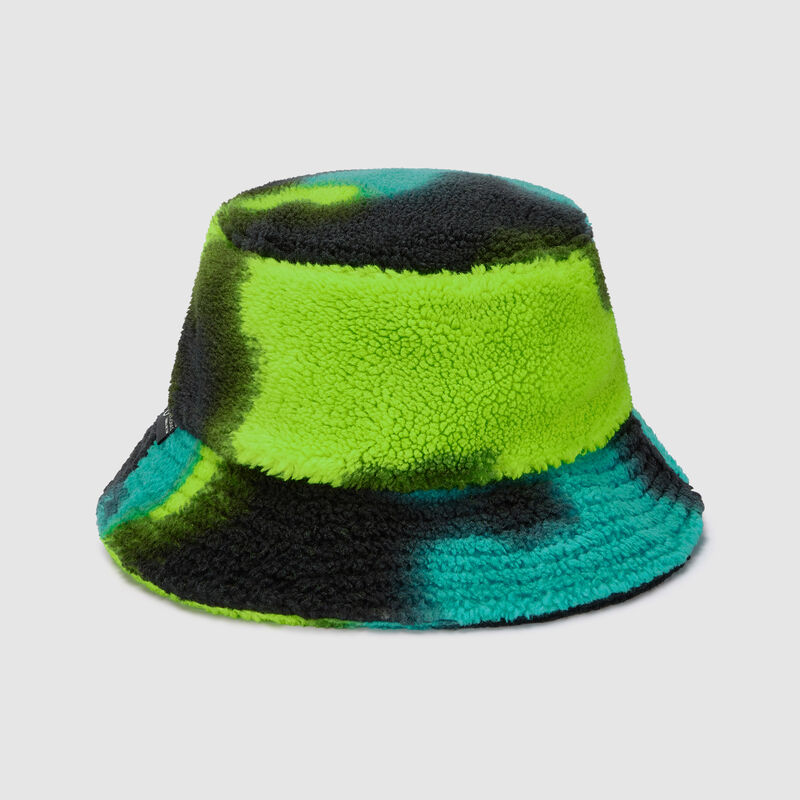 Spray Camo Fleece Bucket Hat 2024 - Mercedes-AMG F1 - Multicolor ONE SIZE - 8719203404196 - Fuel For Fans F1 Merchandise store
