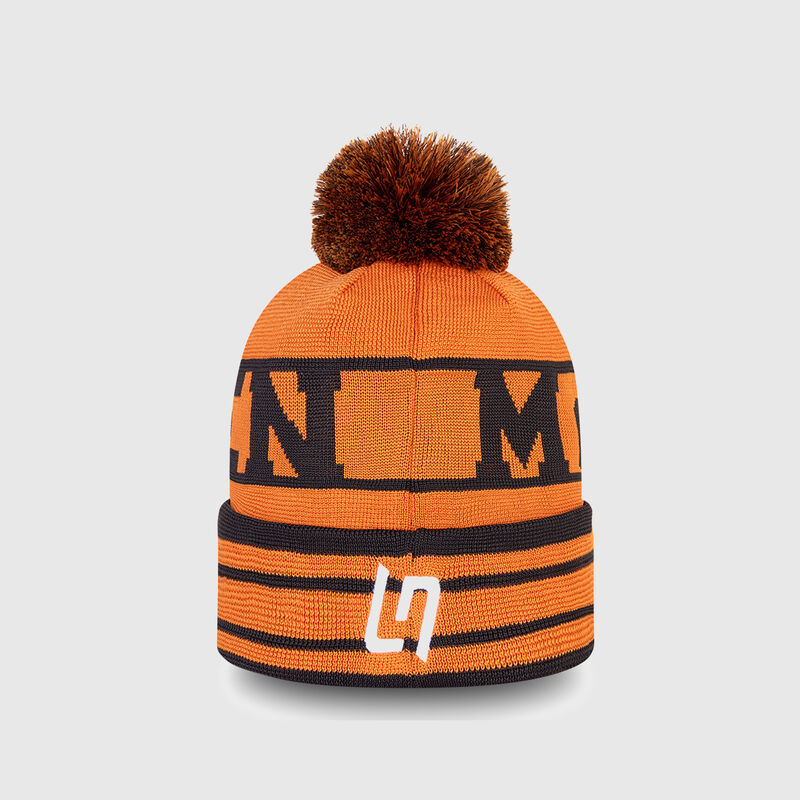 MCLAREN SL RP BOBBLE CUFF BEANIE LN - orange