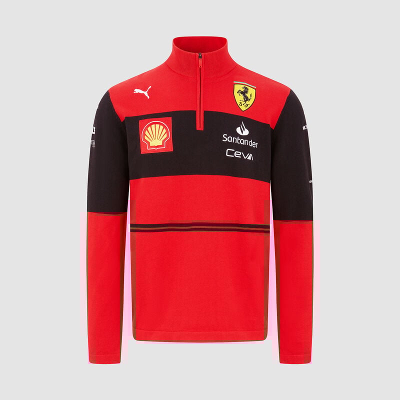 SF RP MENS TEAM HALF ZIP JUMPER - red