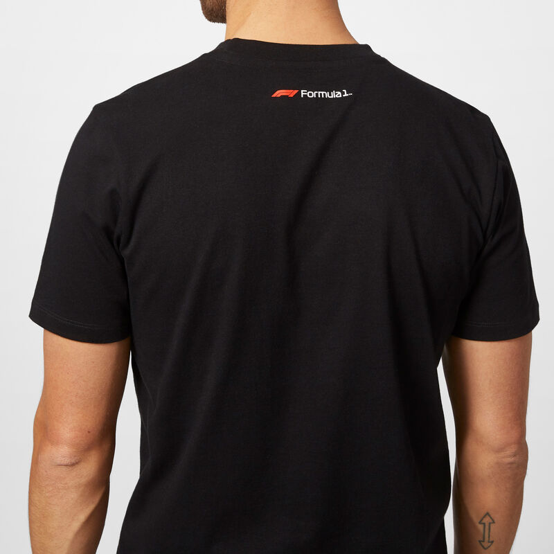 F1 FW MENS LARGE LOGO TEE - black