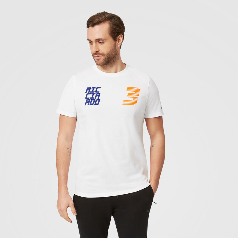 MCLAREN FW MENS RICCIARDO DR3 TEE - white