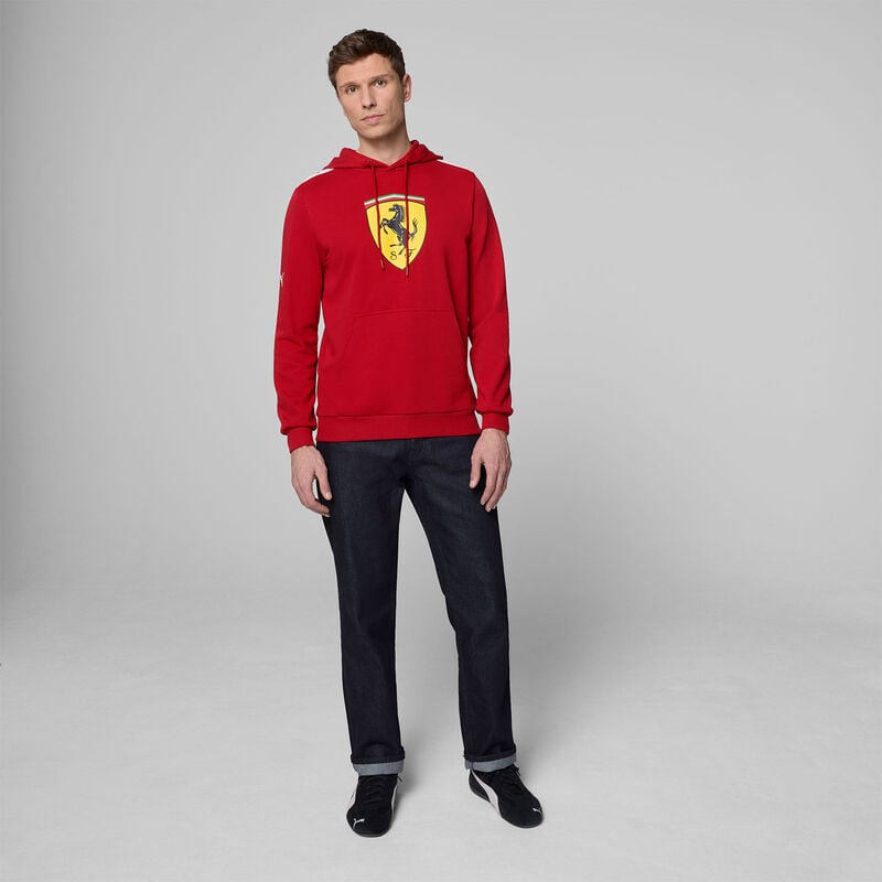 SF FW LARGE SHIELD HOODY - red