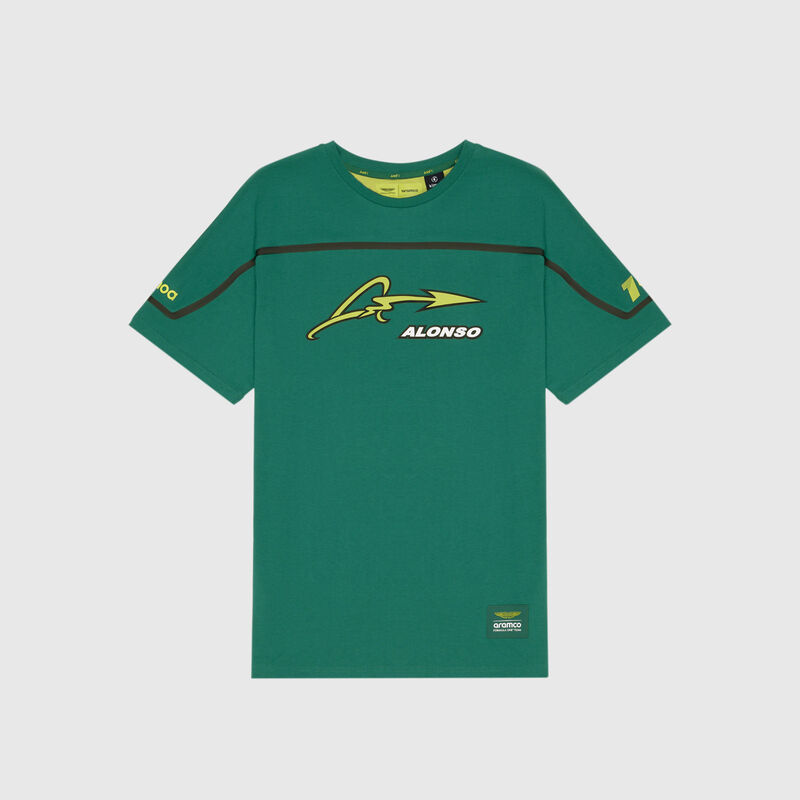 Kimoa Alonso Logo Tee 2024 - Aston Martin F1 Team - Green XXL - 8445014021474 - Fuel For Fans F1 Merchandise store