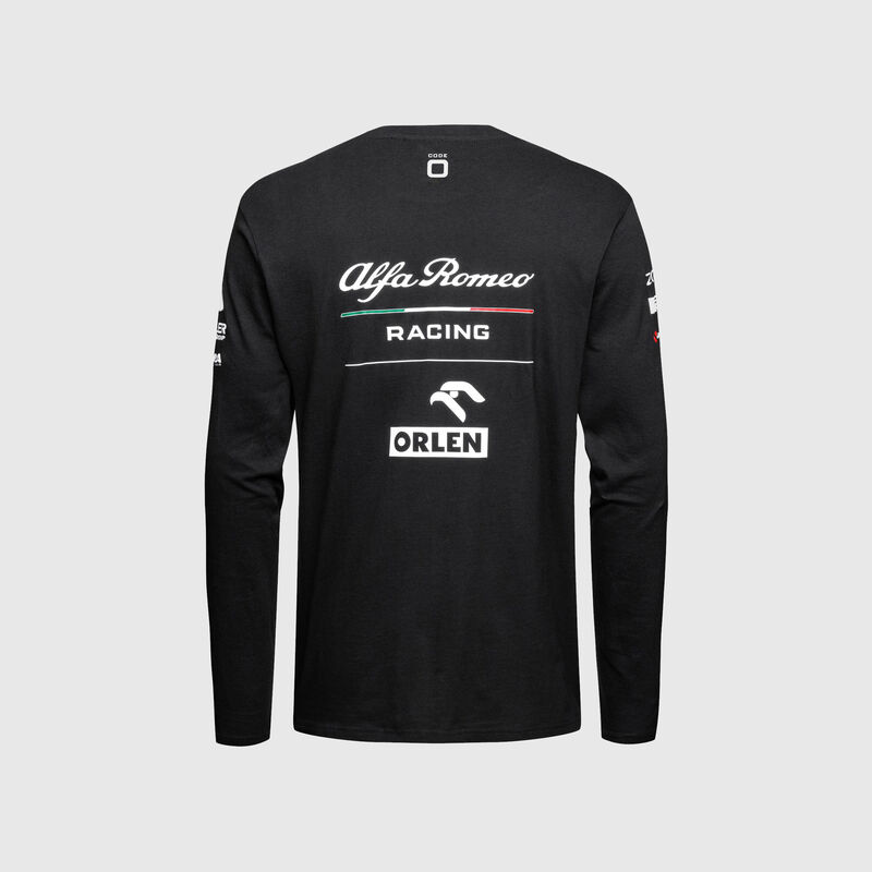 ALFA ROMEO RACING MENS ESSENTIAL LS TEE - black