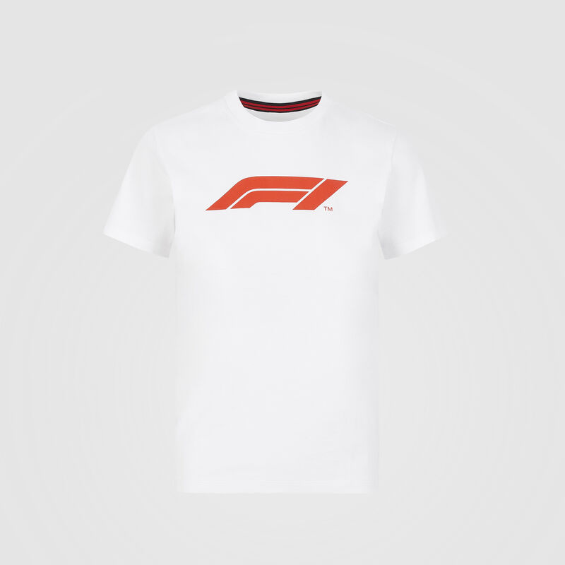 F1 FW KIDS LOGO TEE - white